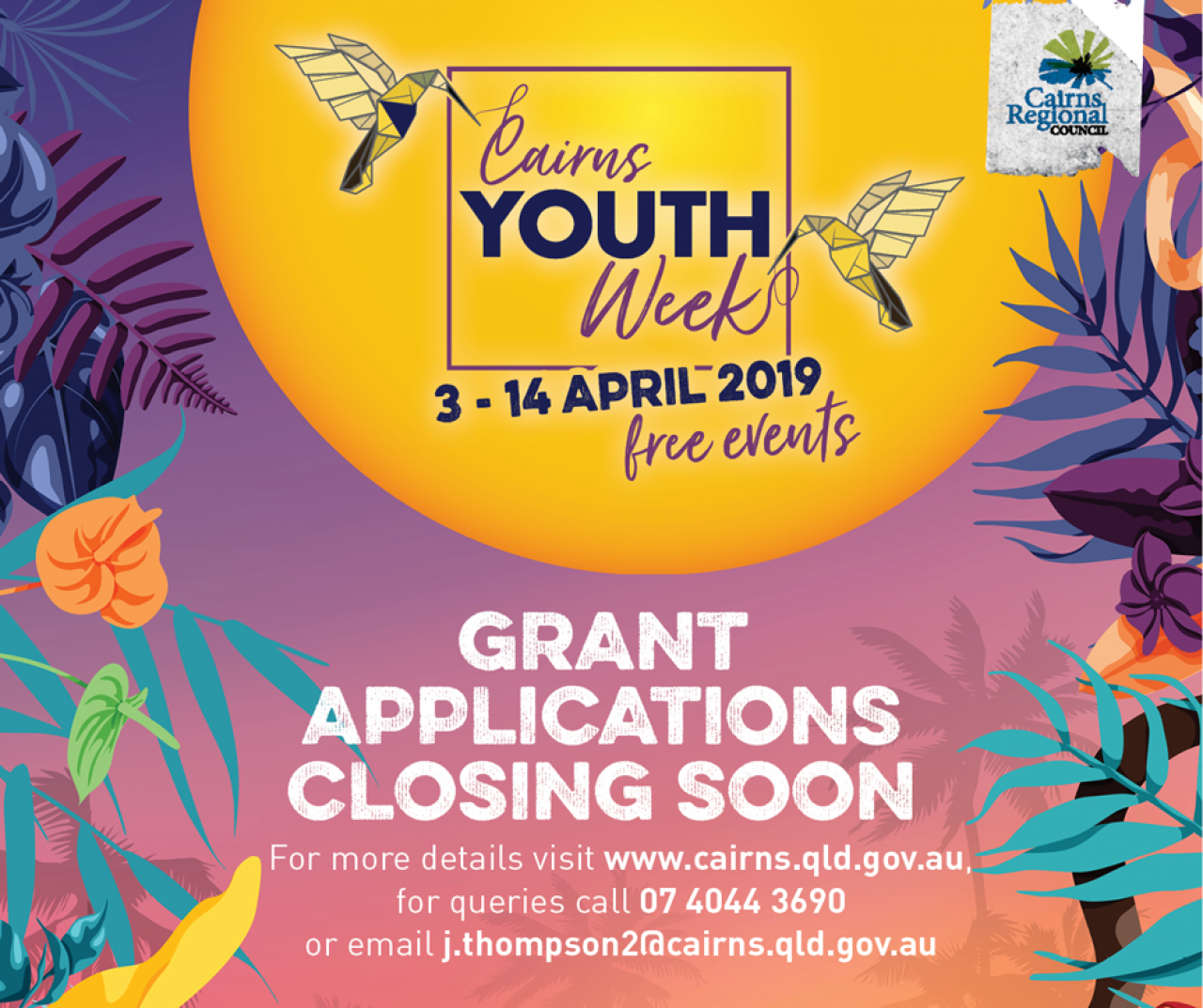 Cairns Youth Week 19 April, 2020 Cairns Arts and Culture Map